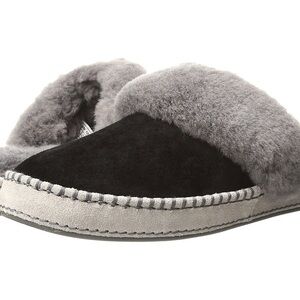 UGG Aira- Women’s Black and Gray Shearling Slippers